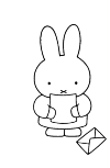 Miffy with letter